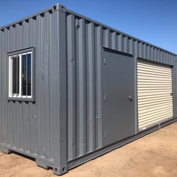 20-Foot Shipping Container With Roll-Up Door
